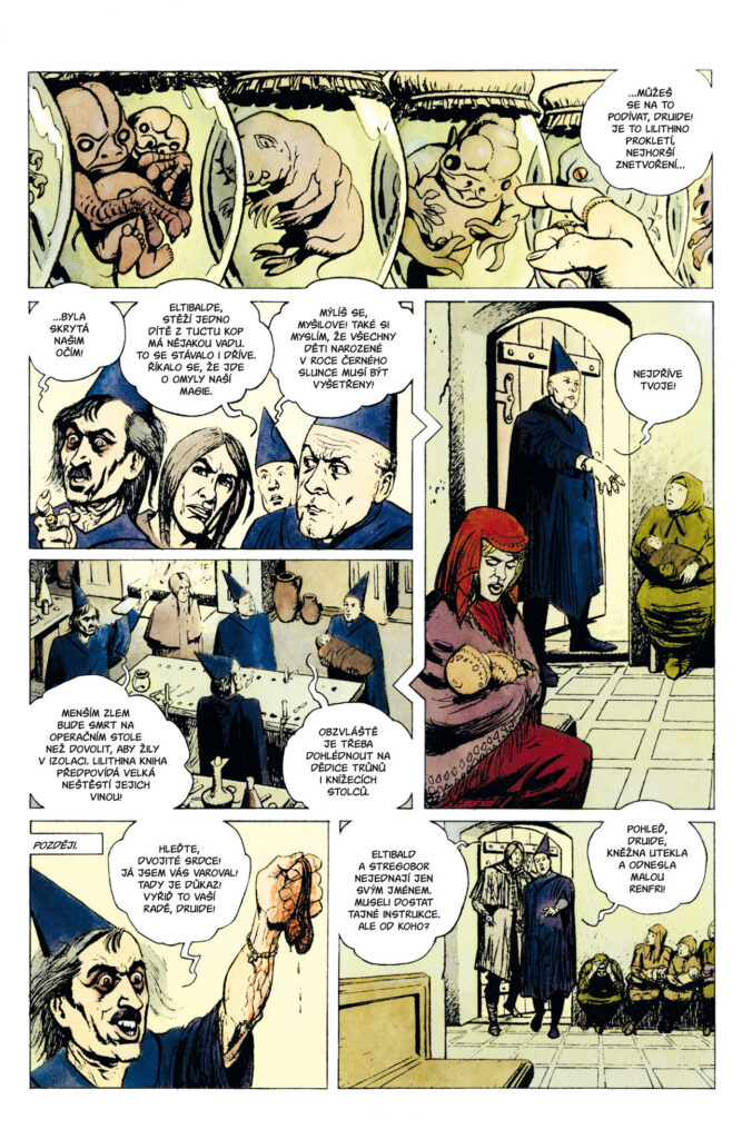 Ukážka z komiksu Zaklínač: Menší zlo – Stregobor a jeho minulost